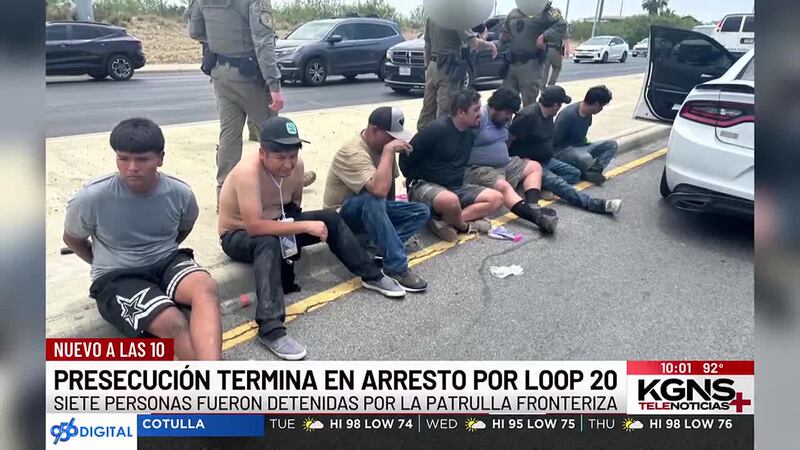 Persecución termina en la detención de 7 inmigrantes indocumentados