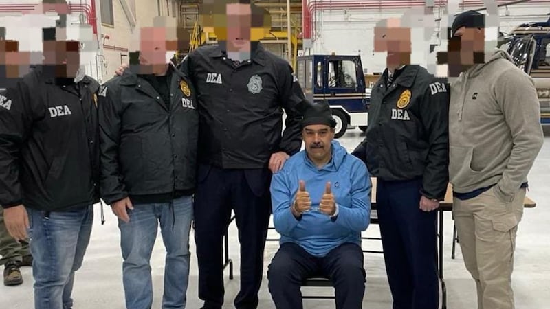 Photo shows Venezuelan leader in DEA custody wearing shirt made by Maine company Origin